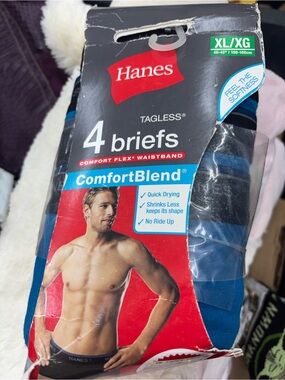Hanes men’s briefs size XL-pack of 4